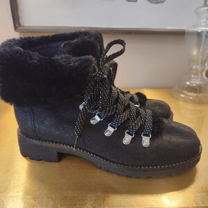 Women's J. Crew Leather Nordic Winter Boots Size 9